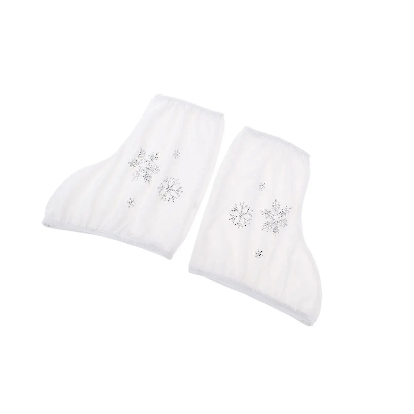 

2pcs Ice Skate Boot Covers Protector for Figure Skating Velvet White S