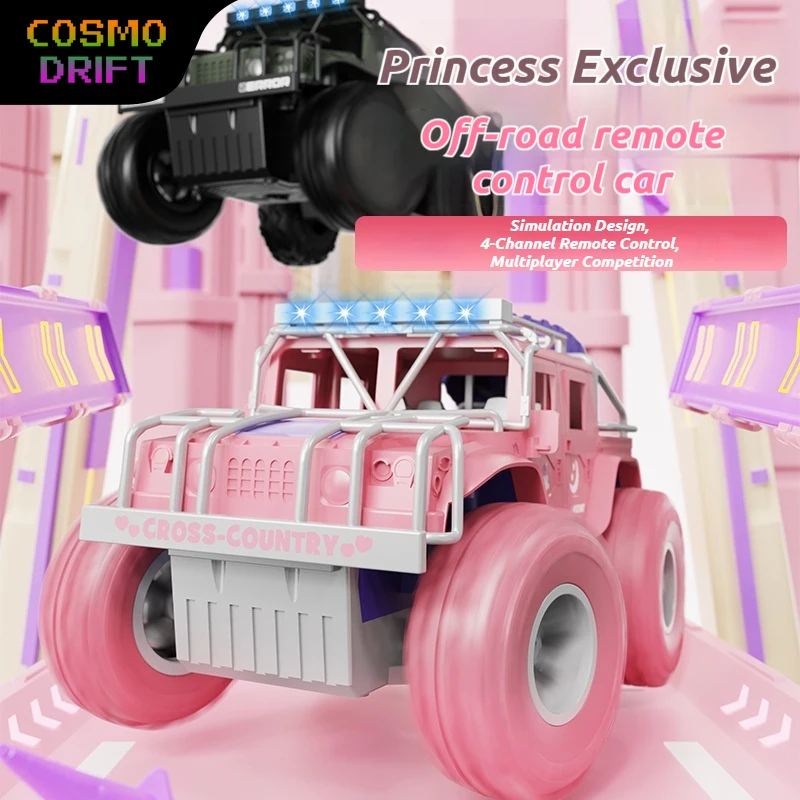 

Супербольшой розовый радиоуправляемый внедорожник, перезаряжаемая ударопрочная игрушка для скалолазания, для детей, для дома и улицы, декор для рабочего стола, подарок для мальчиков и девочек