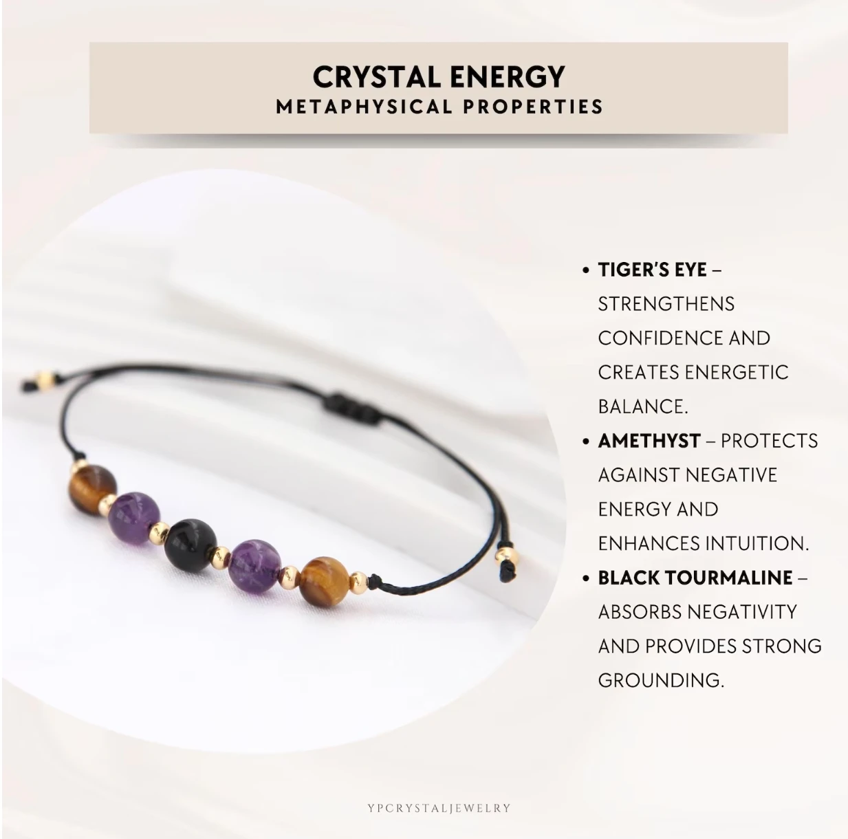 Empath Protection Bracelet Crystal Bracelet Negative Energy Jewelry