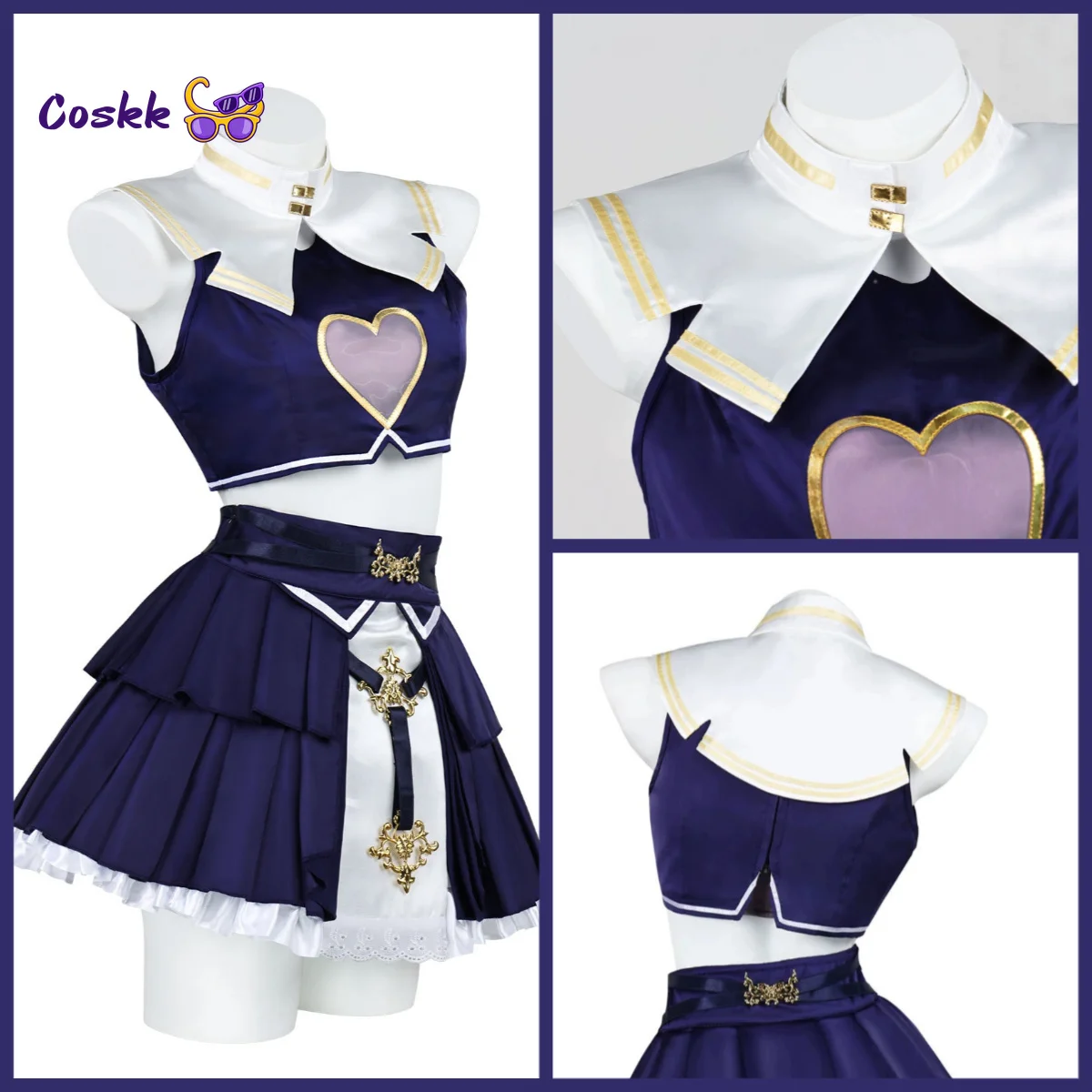 Disfraz de cosplay de Houshou Marine, disfraz de Hololive, atuendo de ídolo, conjunto completo para mujer, ideal para Comic Con y Halloween.