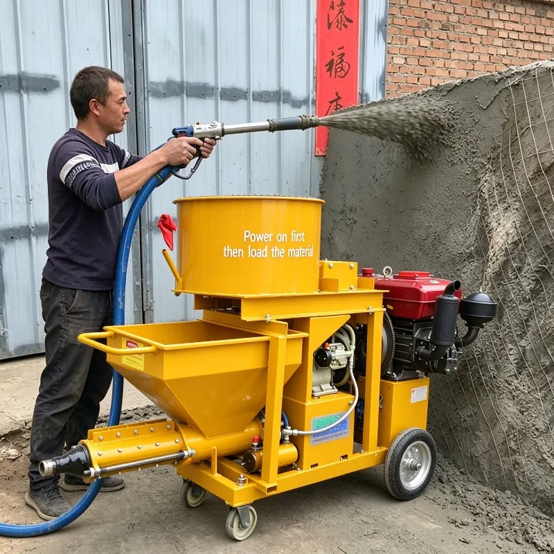 Lightweight Cement Mortar Spraying Machine 3m3/h Electric Wall Plastering Render Sprayer Pump 220V Concrete Stucco Spray Tool