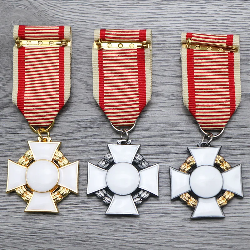 40mm ‌High Quality History Medal Replica with Ribbons Vintage Imperial Russian Orders Replica Collection ‌Perfect for Collectors