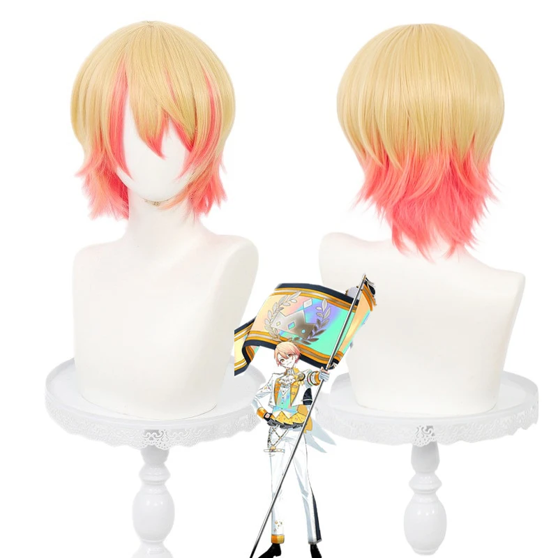 In Stock Pjsk Tenma Tsukasa Cosplay Wig Anime Project Sekai 5th Anniversary Wigs Synthetic Hair Heat Resistant Fiber +wig Cap