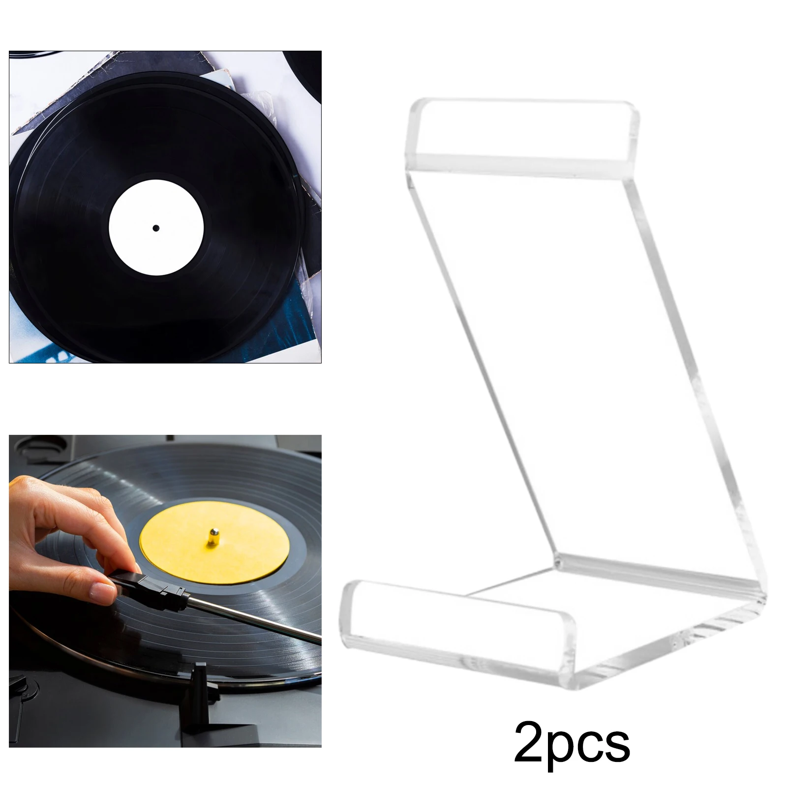 אחסון cd מחזיק תקליט ויניל אקרילי, רב שימוש, חופשי, שולחן עבודה שולחן עבודה פנוי תצוגה ברורה למארגן עיתונים קומיקס