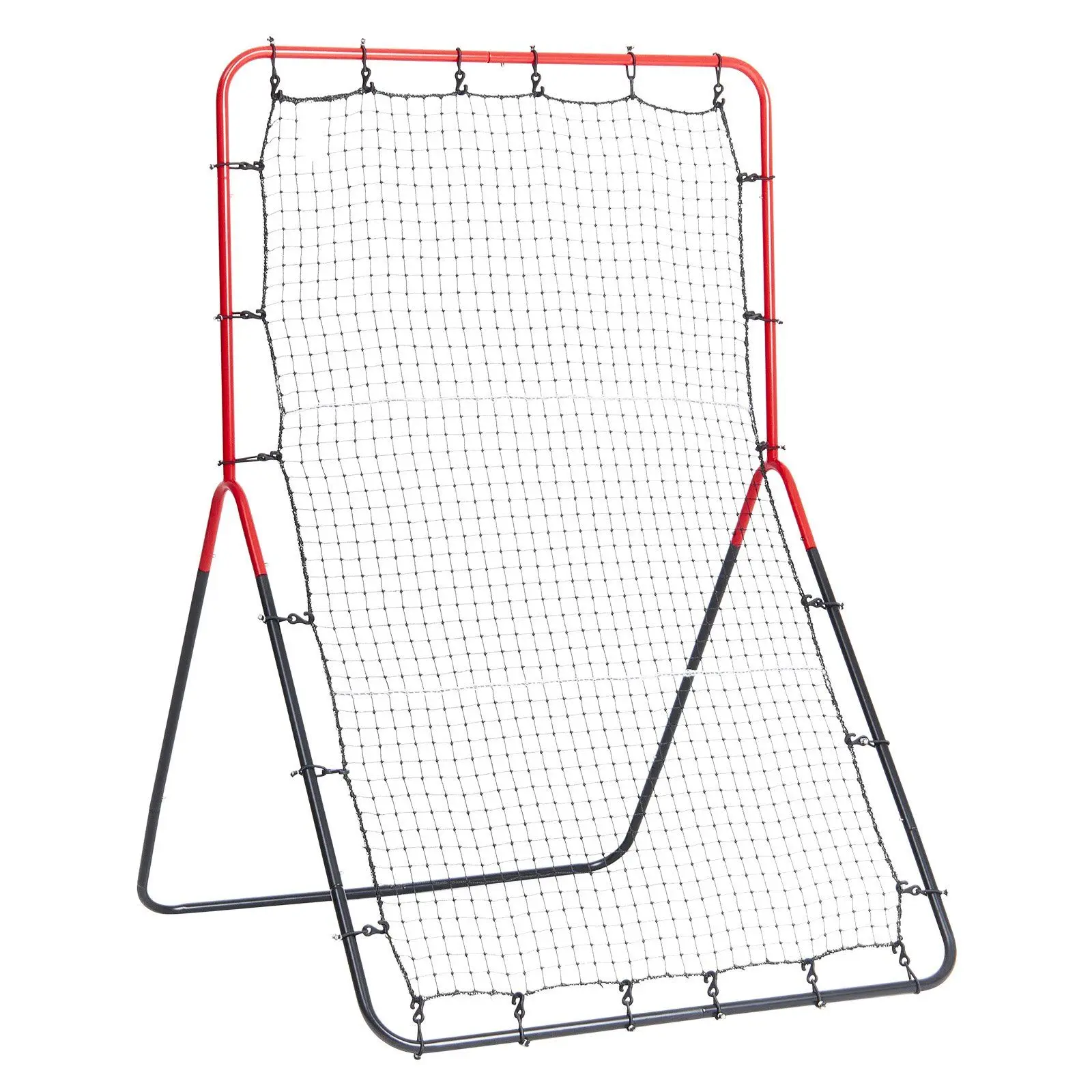 

3x4.5 FT Baseball Softball Rebounder Net, 3-Way PitchBack Trainer with Heavy Duty Steel Frame, Portable Foldable Practice Net