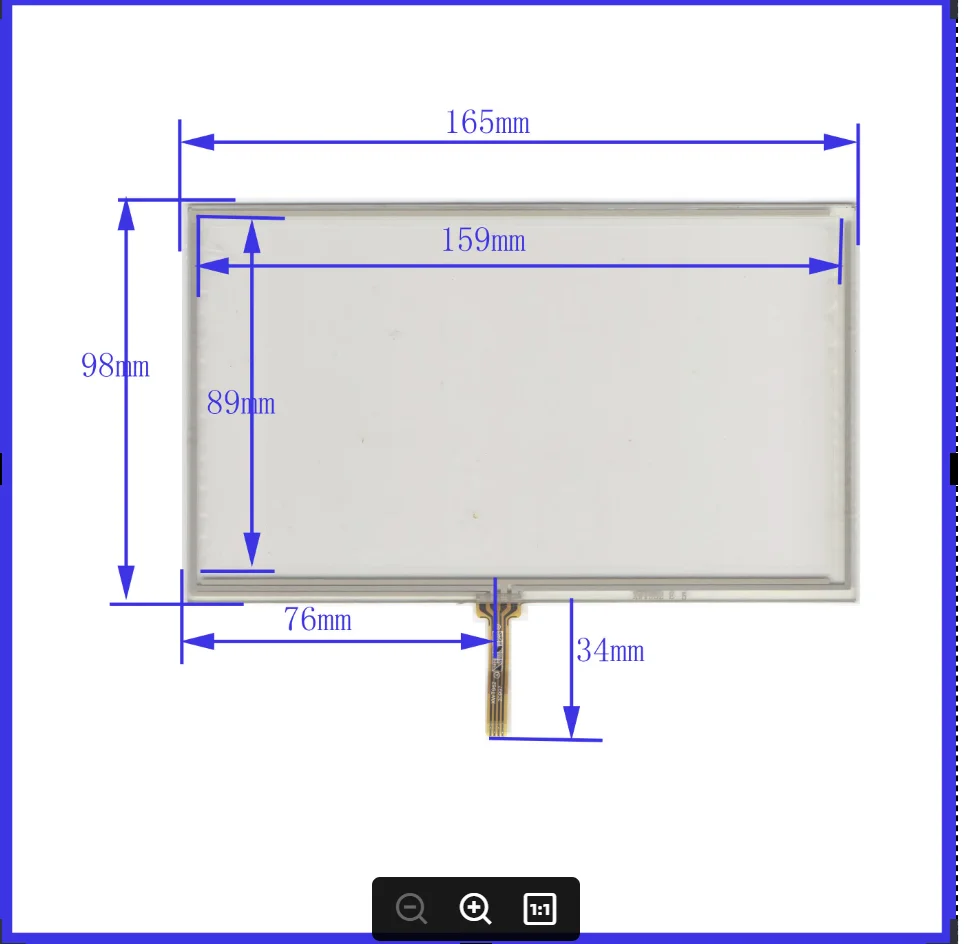 wholesale 10PCS/LOT 165*97mm  7inch  resistance screen 165mm*97mm for GPS CAR this is compatible welding type