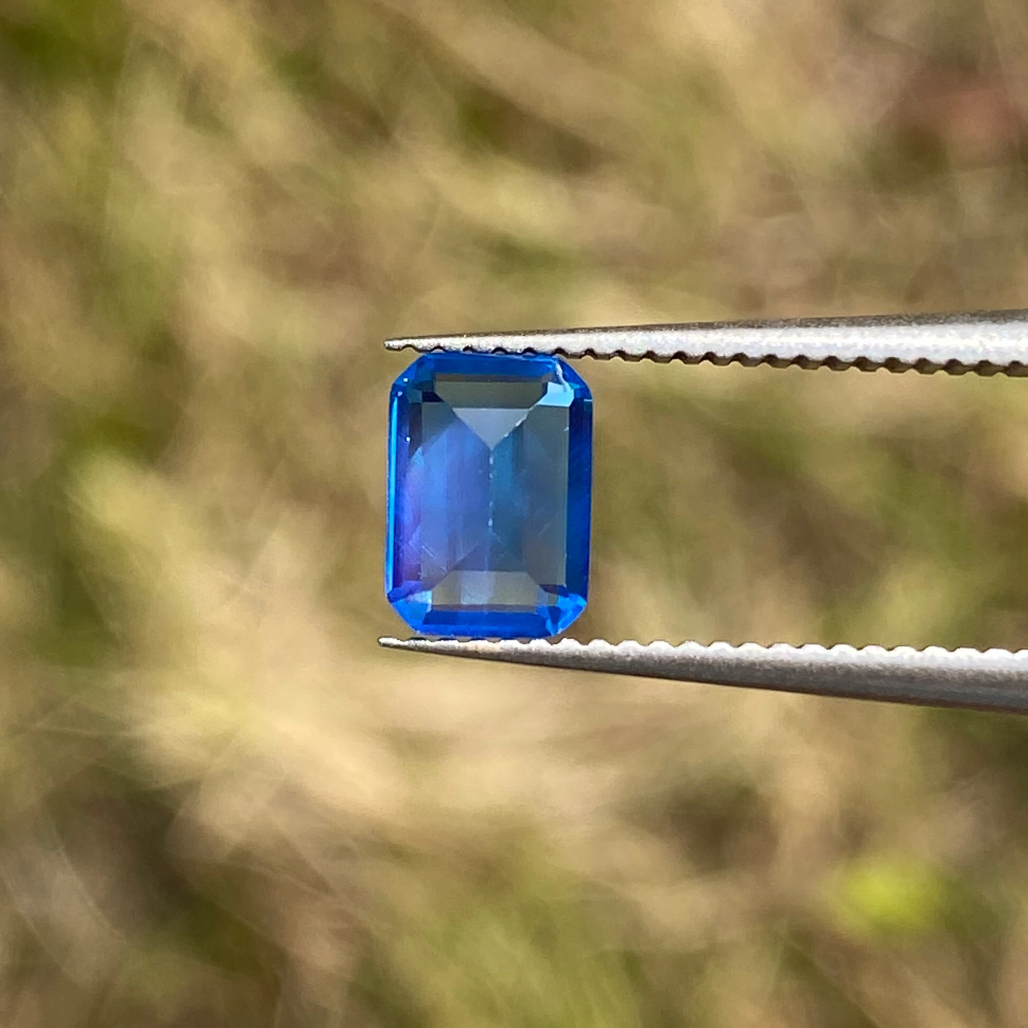 

Eme jewe Lab Grown Sapphire Paraiba Emerald Cut For Charms Advanced Jewelry Making Materials With Certificate