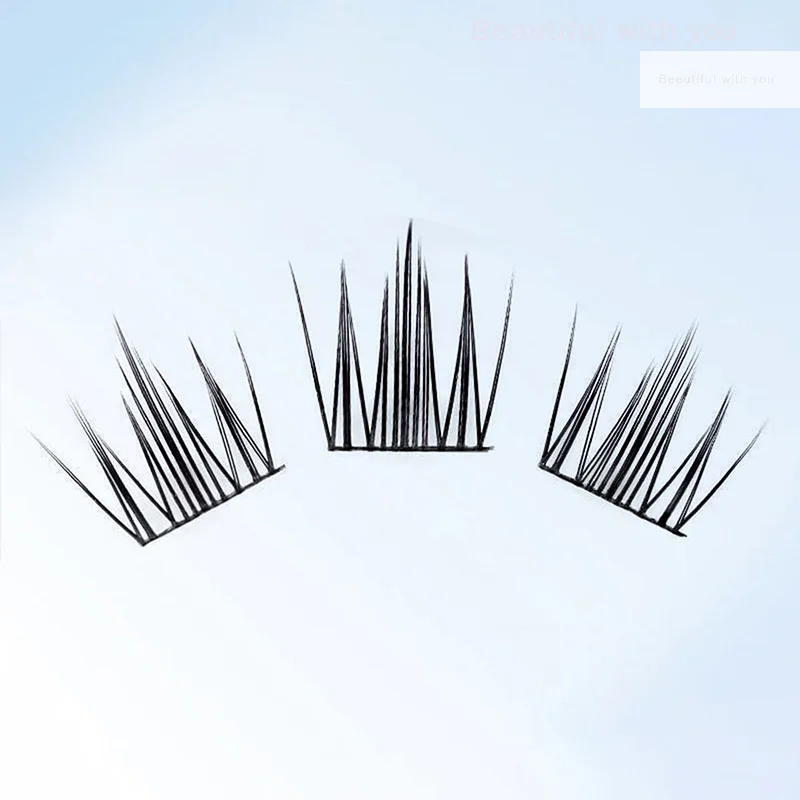 ขนตาปลอม Self-กาว DIY Segmented Eyelash Extension อะนิเมะ Eye เครื่องมือขยาย