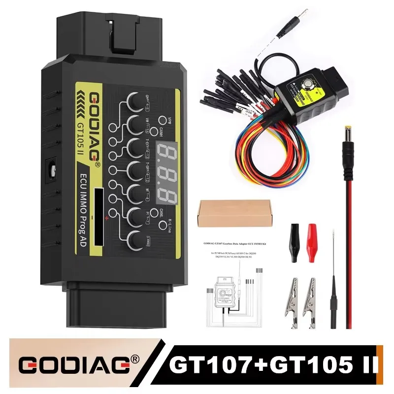 GODIAG GT107 + GT105 II DSG Plus Gearbox Data Adapter For DQ250, DQ200, VL381, VL300, DQ500, DL501 for Benz/BMW