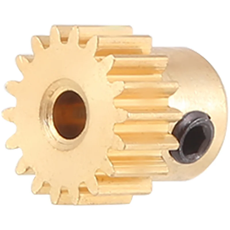 HOT-3PCS 3.175Mm As Messing Rondsel Motor Gear 32DP 48DP 64DP M0.6 Voor 1/10 1/8 RC Auto 3650 3660 Onderdelen 18 T