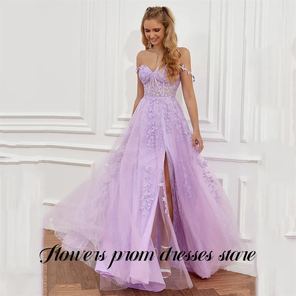 فستان حفلة موسيقية باللون الأزرق الداكن مزين بالدانتيل فستان المشاهير على شكل قلب فساتين سهرة مع ذيل تول فستان رسمي مخصص #3