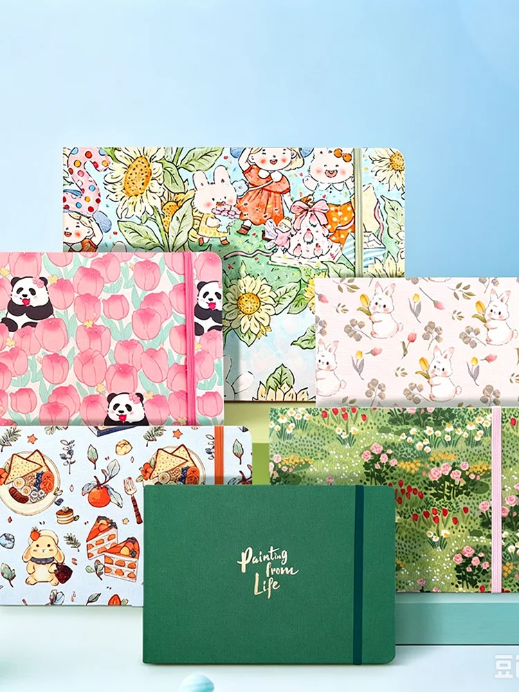 48K 32K Watercolor Paper Pad 20 Sheets Art Drawing Sketchbook Double-sided Texture Traveling Sketchbook Portable Drawing Books