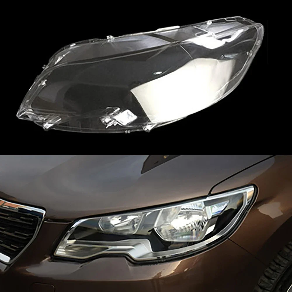 

For Peugeot 301 2017 2018 2019 Car Front Glass Lens Lamp Shade Shell Transparent Auto Light Case Headlight Cover Headlamp Caps