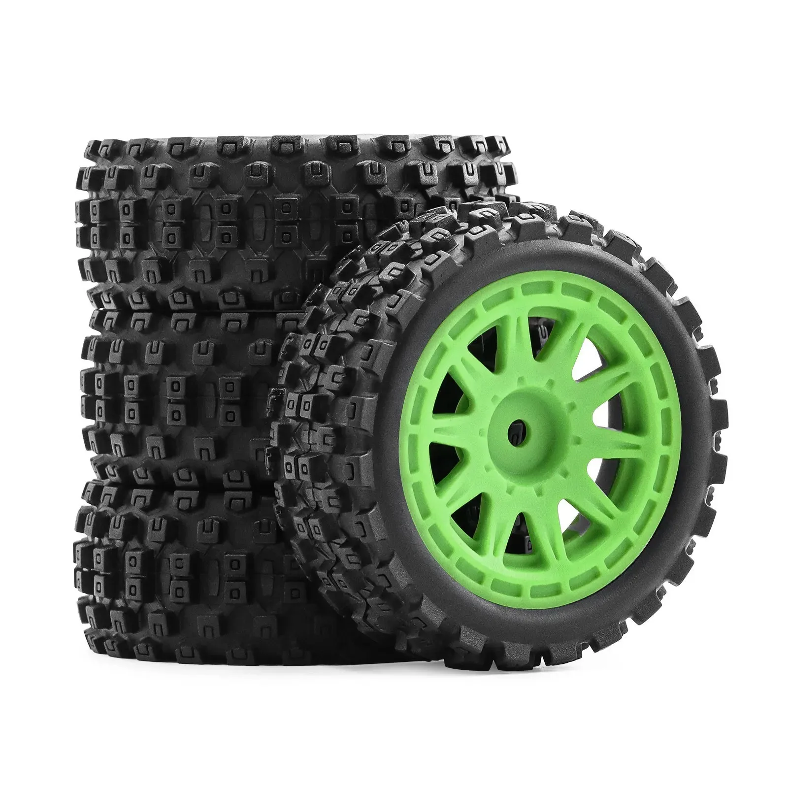4PCS 70mm RC Wheel Tires W213 Heavy Duty Off-Road Upgrade Parts for ARRMA 1/18 2S TYPHON GROM ARA2106 RC Car