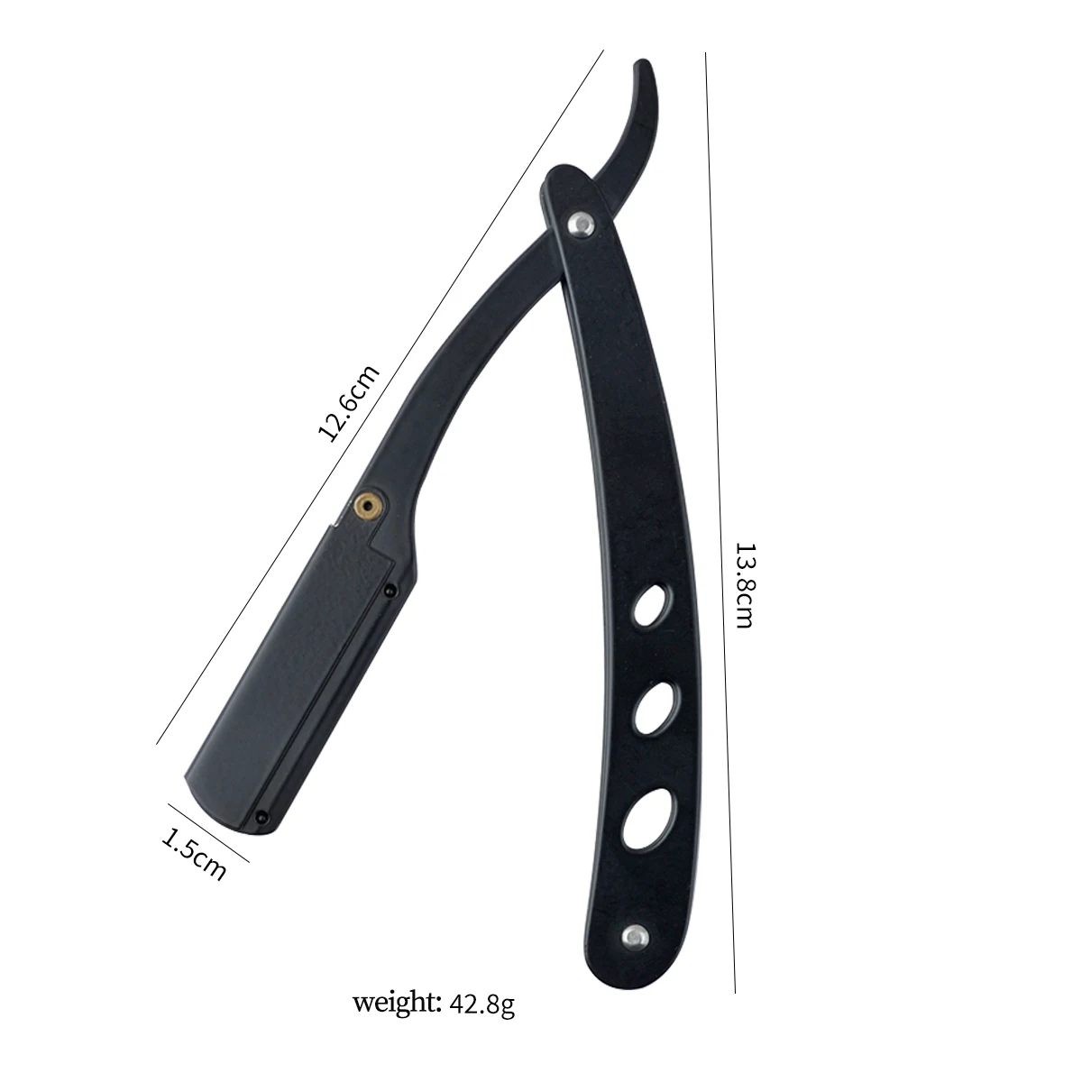 Barbershop All-Steel Razor Stainless Steel Trimmer Manual Knife Holder Razors Hairdressing Shaving Face Trimming Knife Holder - view 6