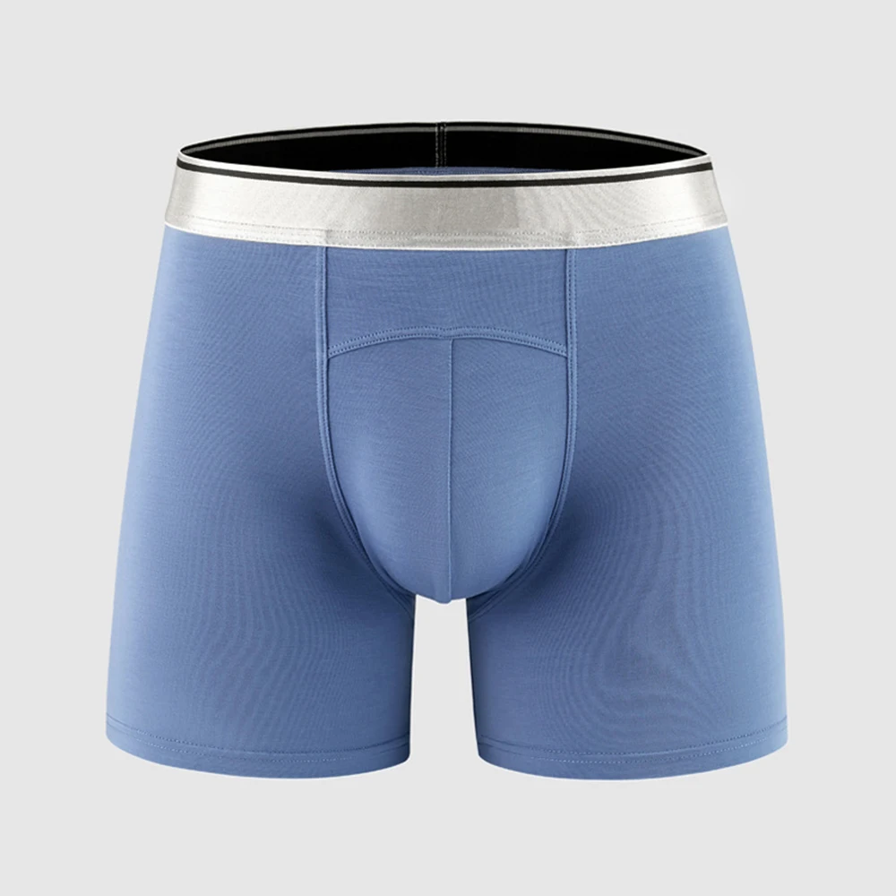 

Long Legs Boxer Trunk Men Soft Modal Underwear U Convex Pouch Panty Sport Underpants Comfortable Panties Lingerie Casual Shorts