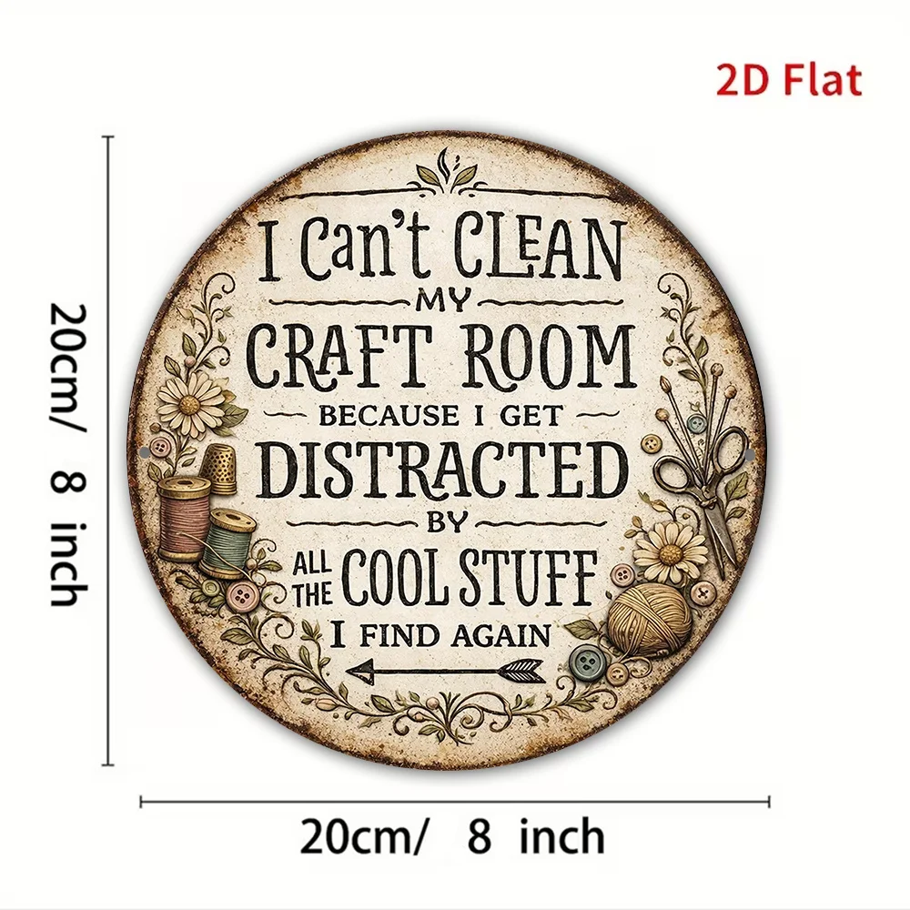 2D Flat,  Vintage Wall Sign with 