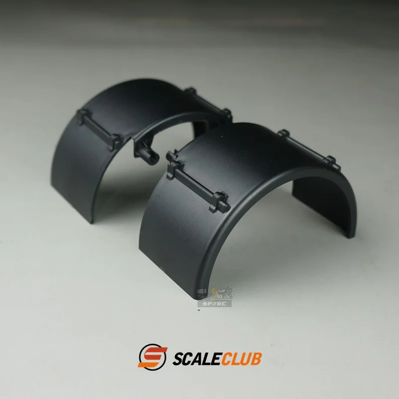 Scaleclub 1/14 Single Axle Fender  Model For Tamiya Lesu Scania Man Actros Volvo Car Parts Rc Truck Trailer Tipper