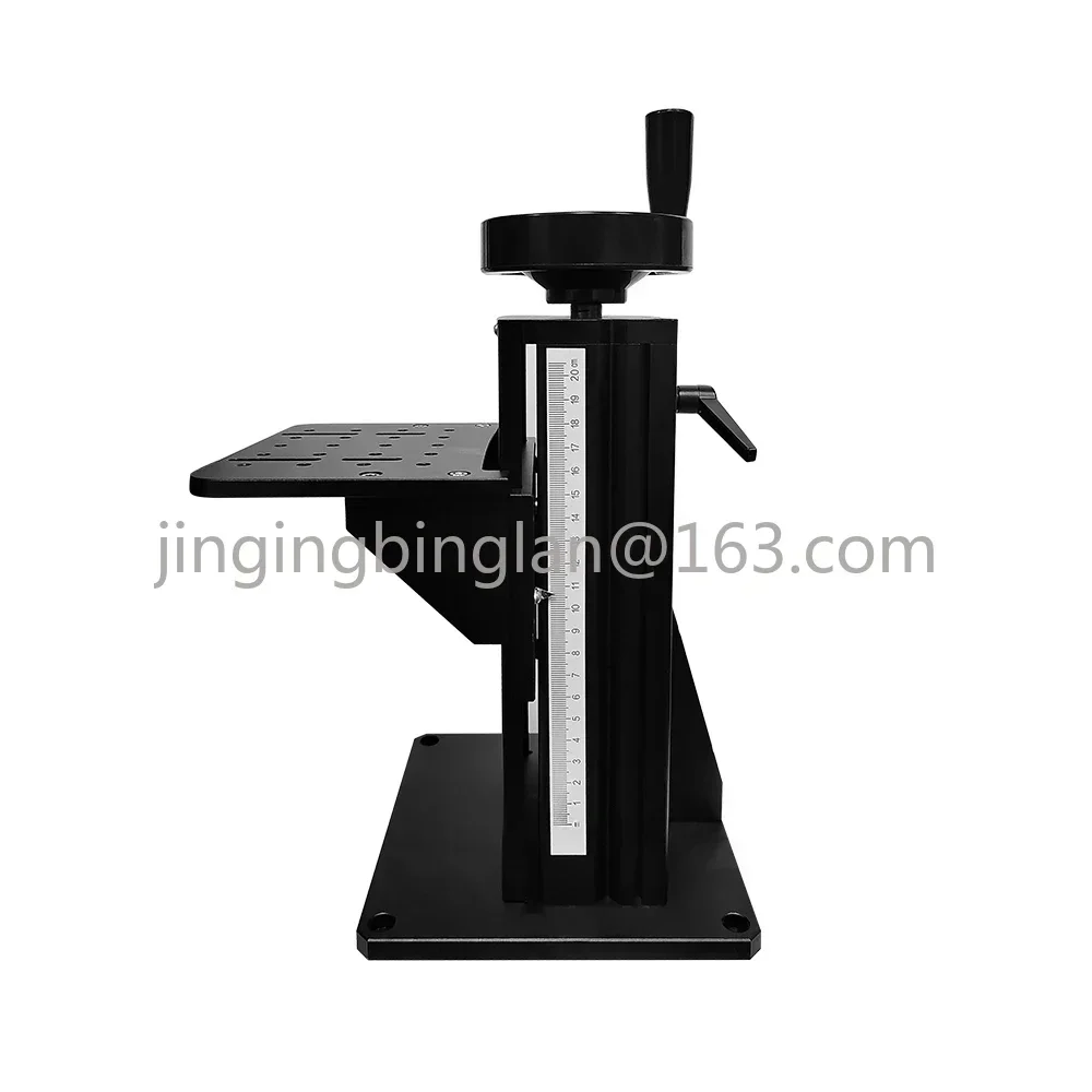 

New Optical Experiment Lifting Platform Aluminum Alloy Column T-Type Screw Manual Lifter Z-Axis Displacement Slide Table 200MM