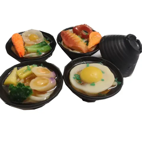 Миниатюрная еда для кукол Snoedoll 1:6, лапша с морепродуктами, 2 шт.