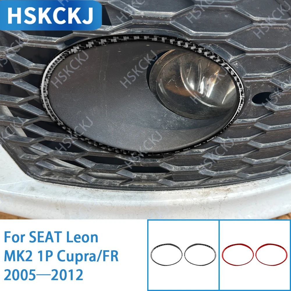 

Для SEAT Leon MK2 1P Cupra FR 2005–2012 Накладка на переднюю противотуманную фару Накладка на внешнюю панель / 3K углеродное волокно + смола / 3 мм против царапин