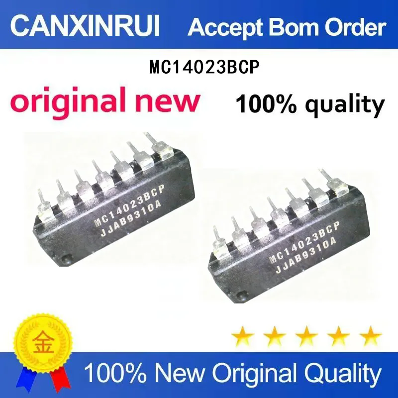 (5-100 Pieces) New MC14023BCP Direct Insertion DIP-14 Logic Chip IC Integrated Circuit