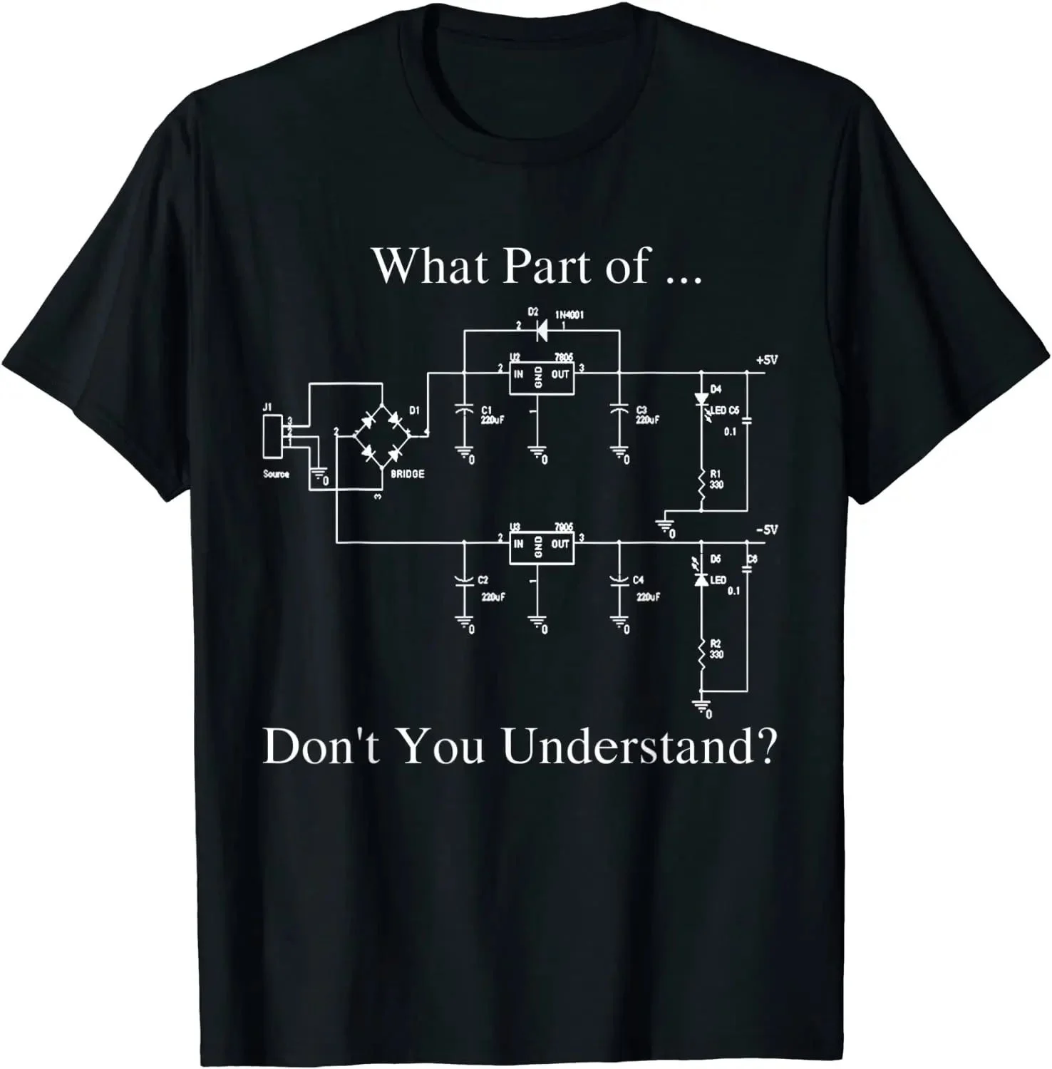 Electrical Engineer T Shirt Circuit Diagram Geek Graphic Cotton Crew Neck Short Sleeve Unisex Oversized Funny Streetwear Tees