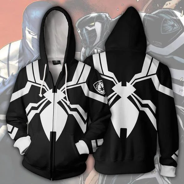 

New Style Zipper 3D Printed Hooded Sweatshirt Jacket Movie Merchandise