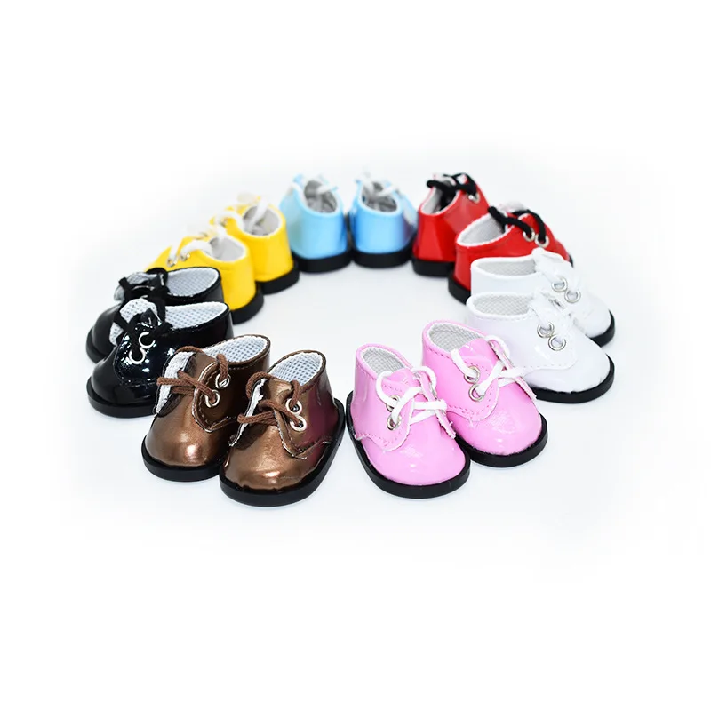 5.5cm Leather Shoes Fit For 13 Inch 32 Paola Reina Doll & 14.5 inch Wellie Wisher & 25cm Baby Doll