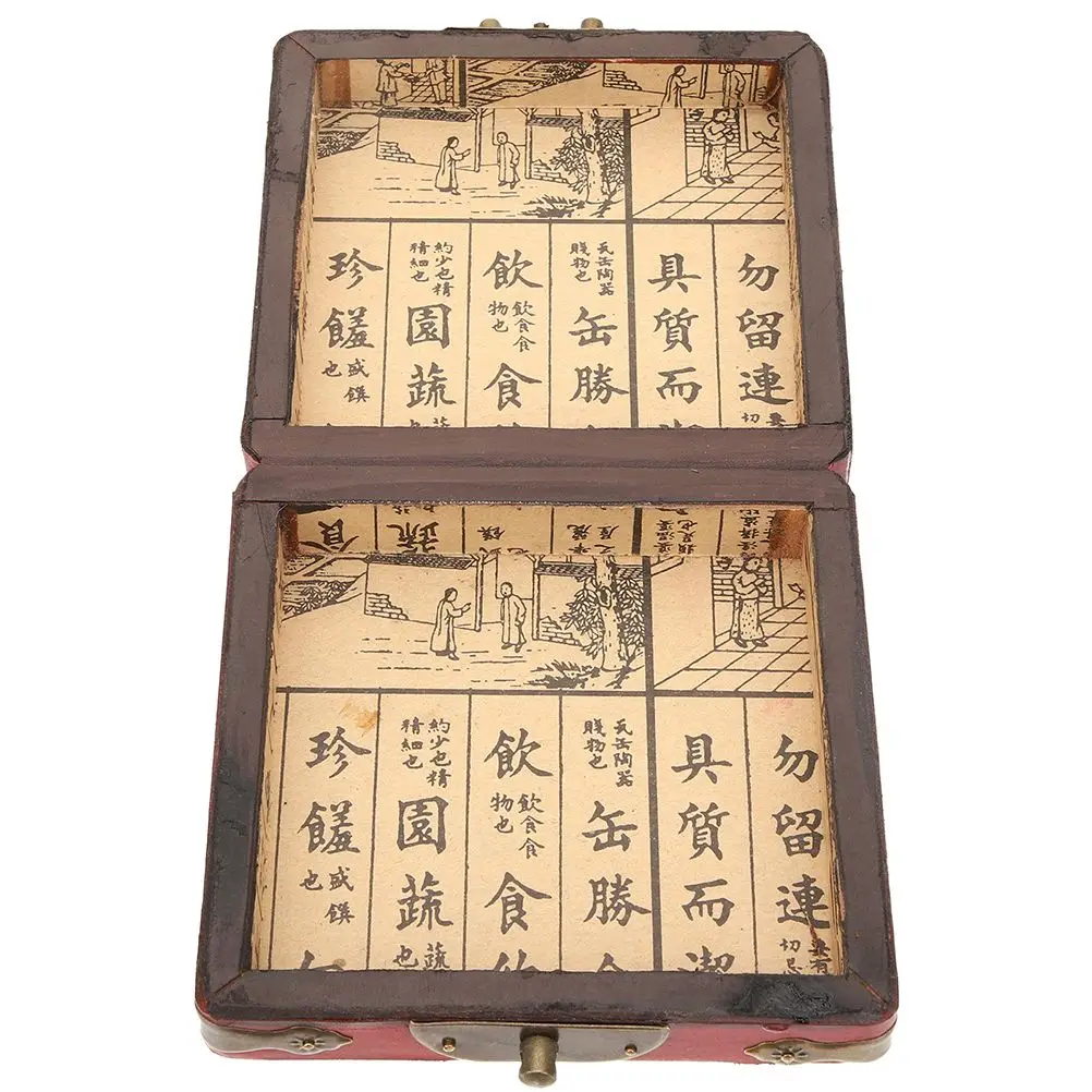 

Jewelry Vintage Storage Wood Treasure Jewelry Box Chest 8CM Keepsake Boxes Lids Wooden Display Trinket Box