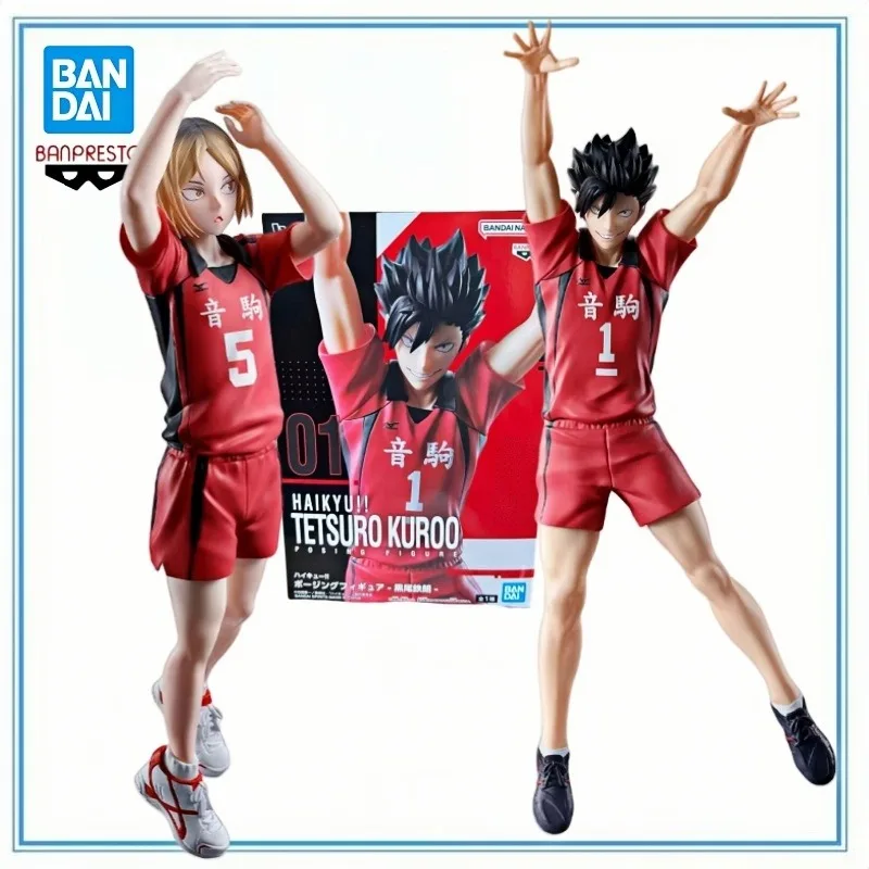

BANDAI in Stock Genuine BANPRESTO Cartoon Characters Haikyu Tetsuro Kuroo Kenma Kozcelain Gifts Toys Model Model Decoration