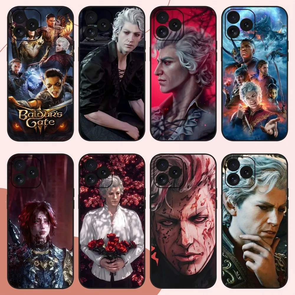 Game B-Baldurs Gate BG3 Phone Case For iPhone 14 15 8 11 12 13 XS Mini X XR PRO MAX Plus Cover