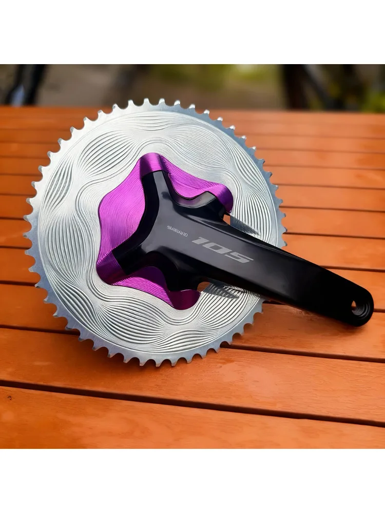 AliExpress NONE Road Bike Chainrings Set 2x12 speed Round for 110 BCD Shimano Asymmetric with Aero Cover R9200 8100 7100