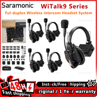 Saramonic Witalk9 Wireless Headset Full-duplex Intercom Communication System for Filmmaking TV Production Sports Events Wedding