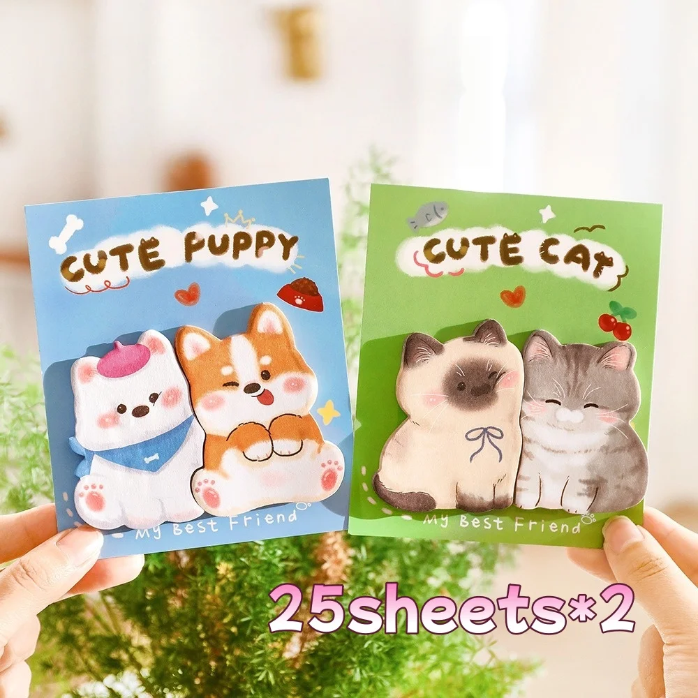 

Animal Shaped Sticky Notes Cute Cartoon Reusable Memo Pads for Elementary Students Aesthetic Message Note Book School Supplies
