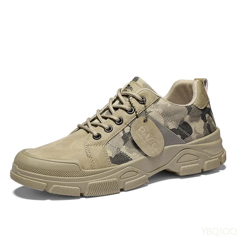 Shoes for Men Camouflage Autumn New  Desert Shoes High-top Sneakers Non-slip Work Shoes for Men Buty Robocze Meskie