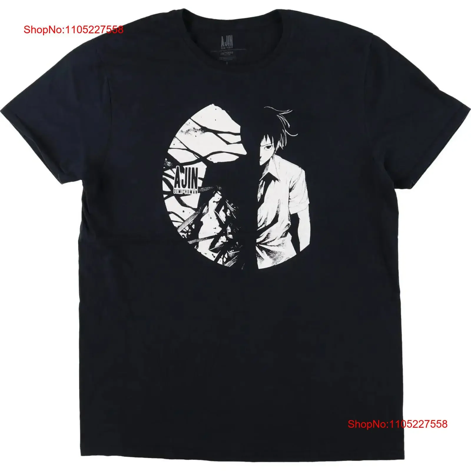 LOOTCRATE EXCLUSIVO AJIN DEMI HUMAN Anime Personaje Imprimir Camiseta Hombre L si vintage Lavado Ligeramente Versátil Cómodo