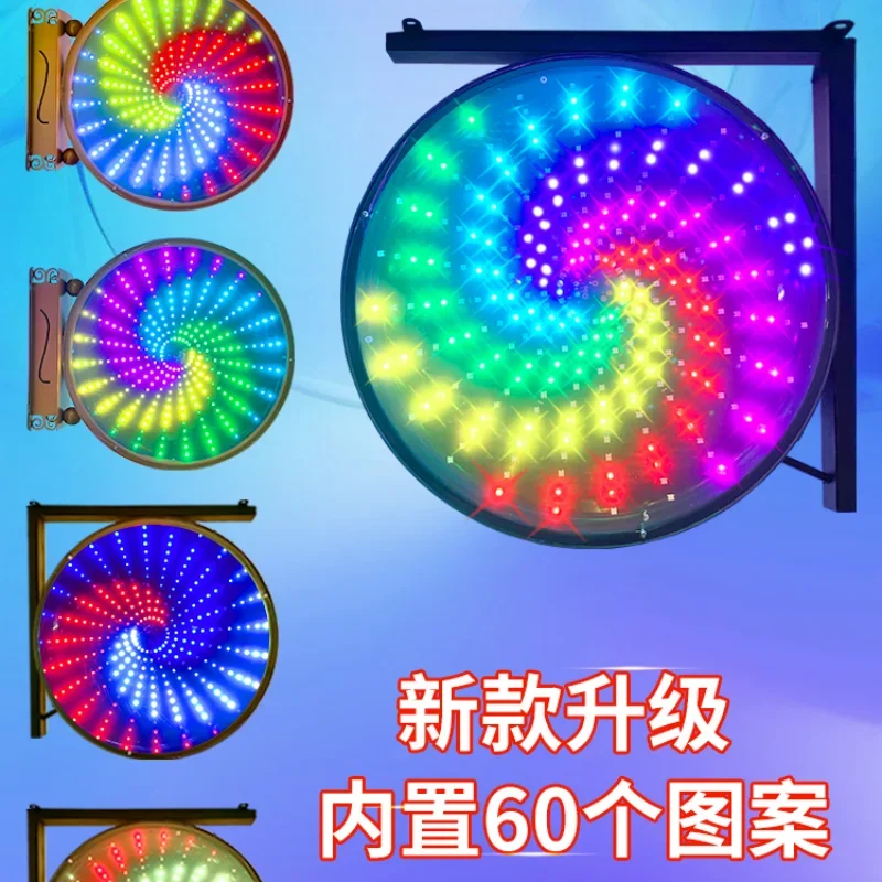 Windmill light LED hair salon turn light Highlight salon Fire Phoenix outdoor round barber shop box