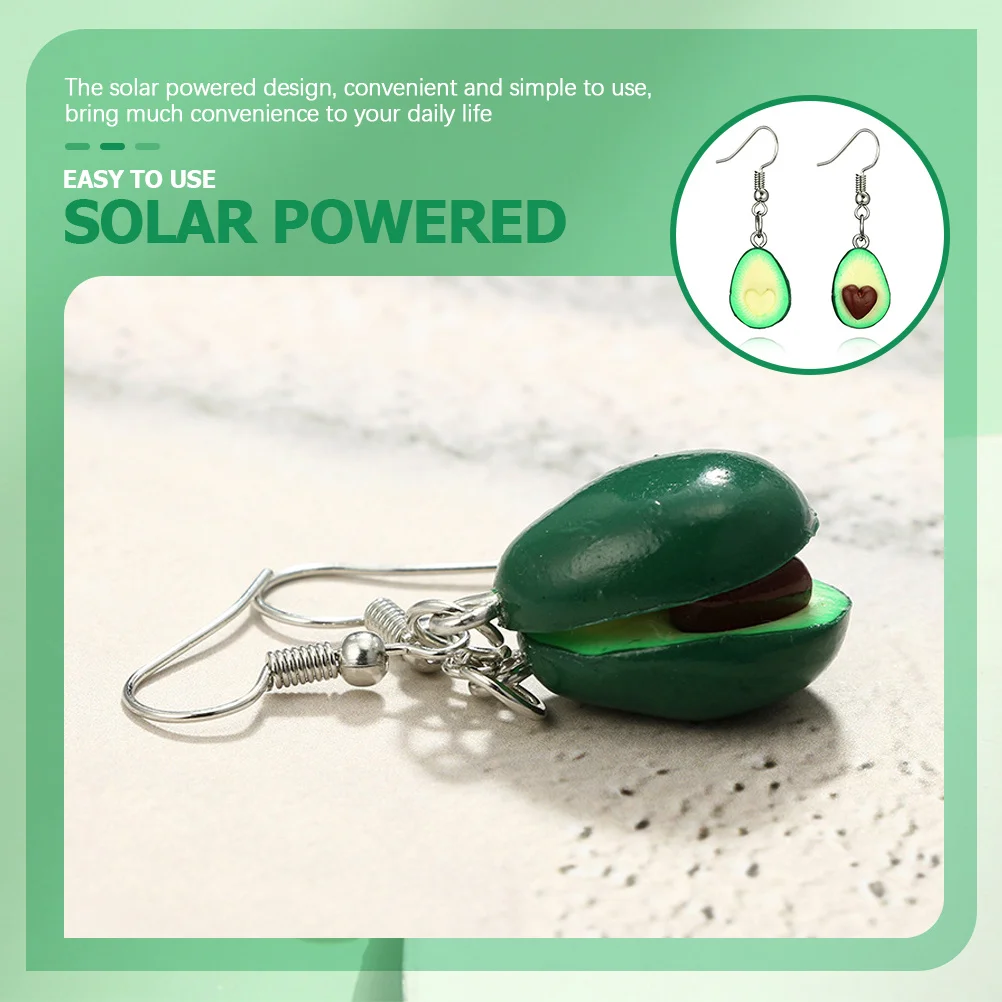 1 زوج النساء الأفوكادو أقراط الإبداعية الفاكهة الأقراط عالية محاكاة تأثير غير حساسية خفيفة الوزن هدية الأذن المجوهرات #2