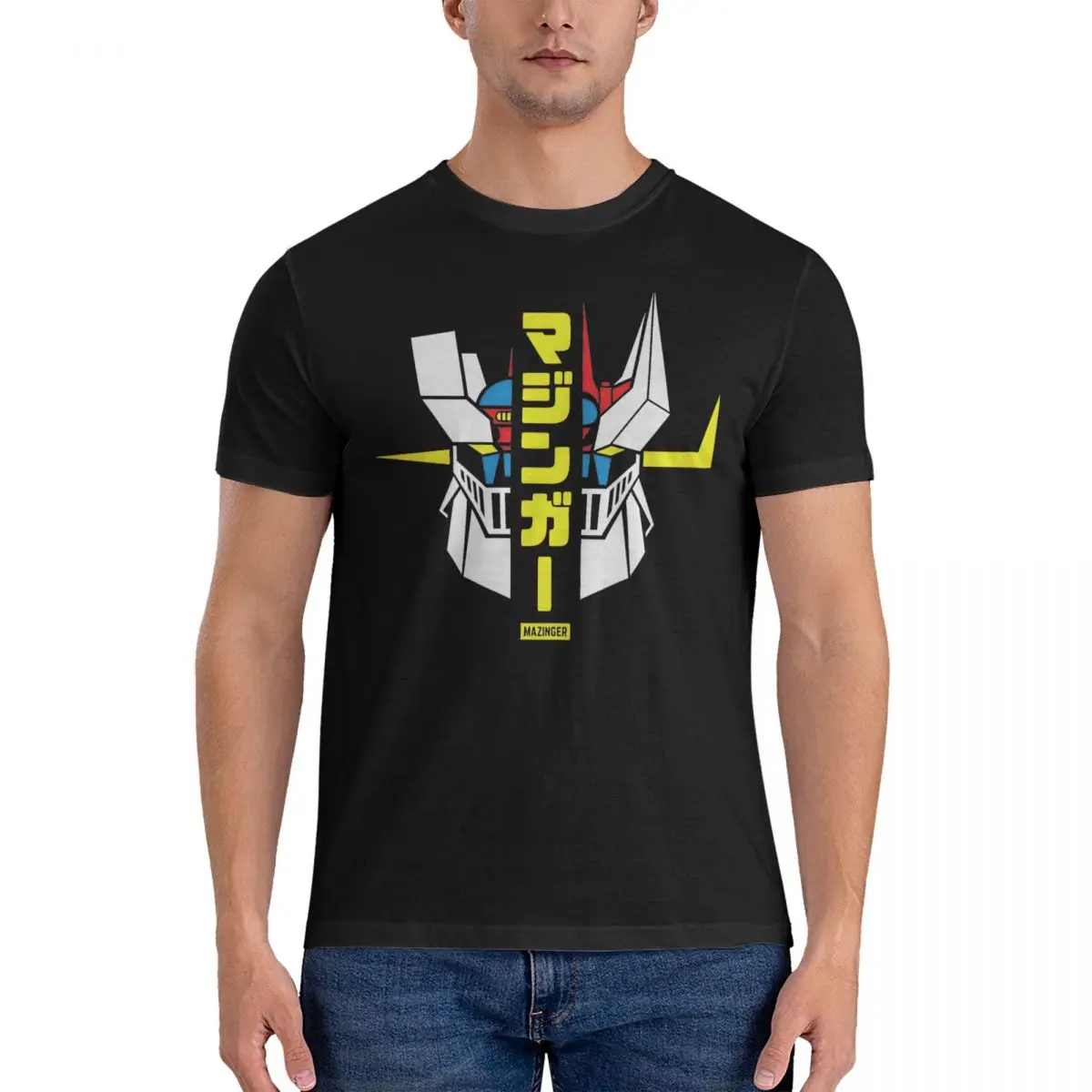 Mazinger-Z And Great Mazinger Anime T-Shirt Men Women 70s Retro Super Robots Humor 100% Cotton Tees Short Sleeve T Shirt Tops