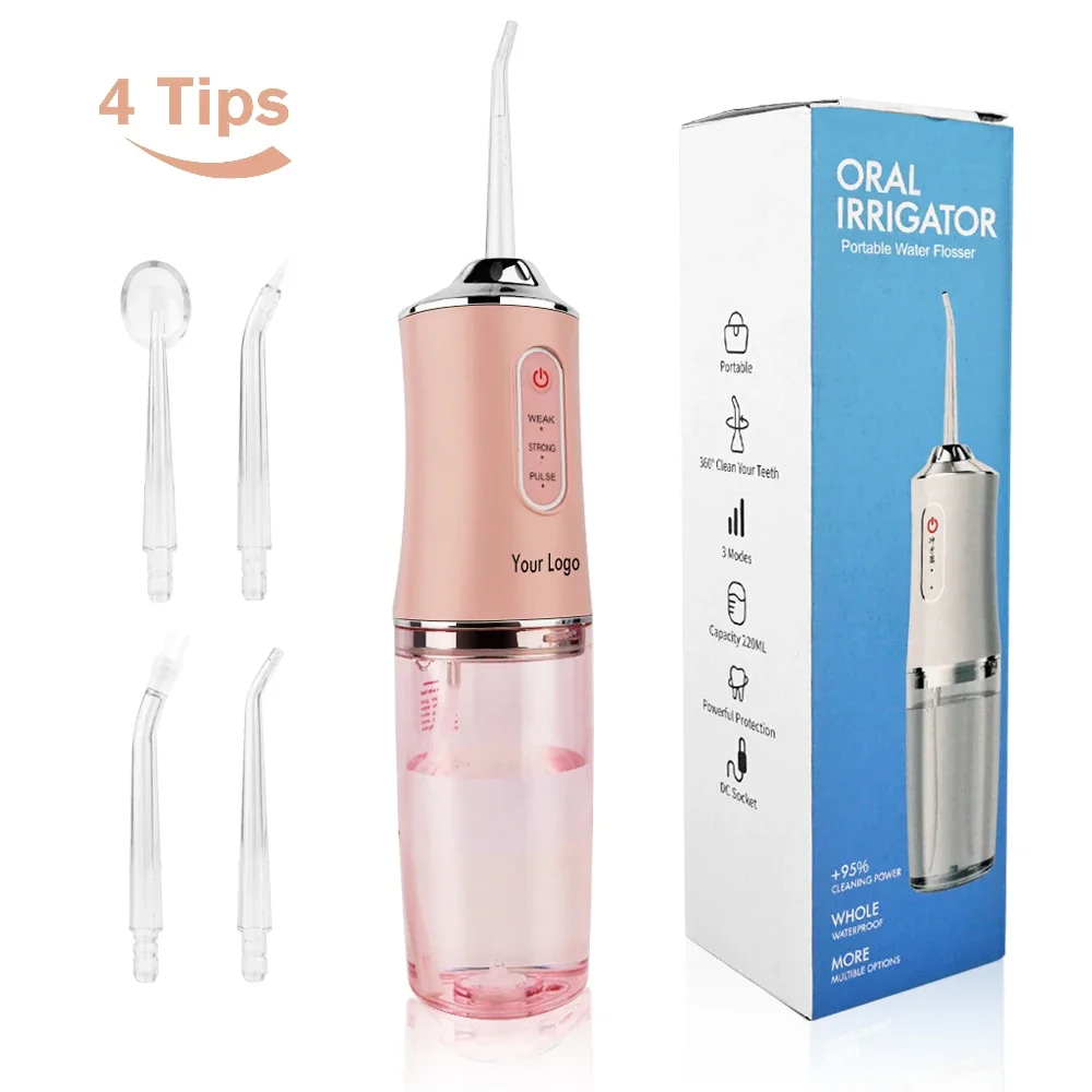 

Waterproof IPX7 Rechargeable Jet Cordless Care Electric Oral Irrigator Professional Teeth Cleaning Water Flosser