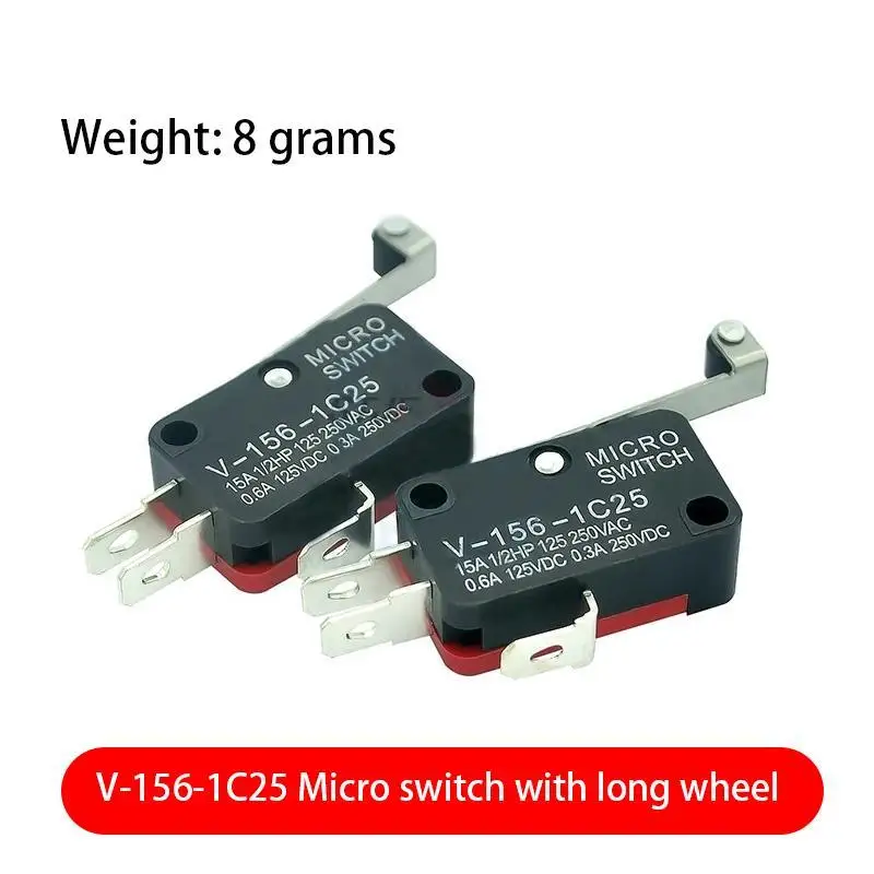 1PCS V-156-1C25 15A The micro switch, Push Button SPDT Momentary Snap Action Limit switch, travel switch