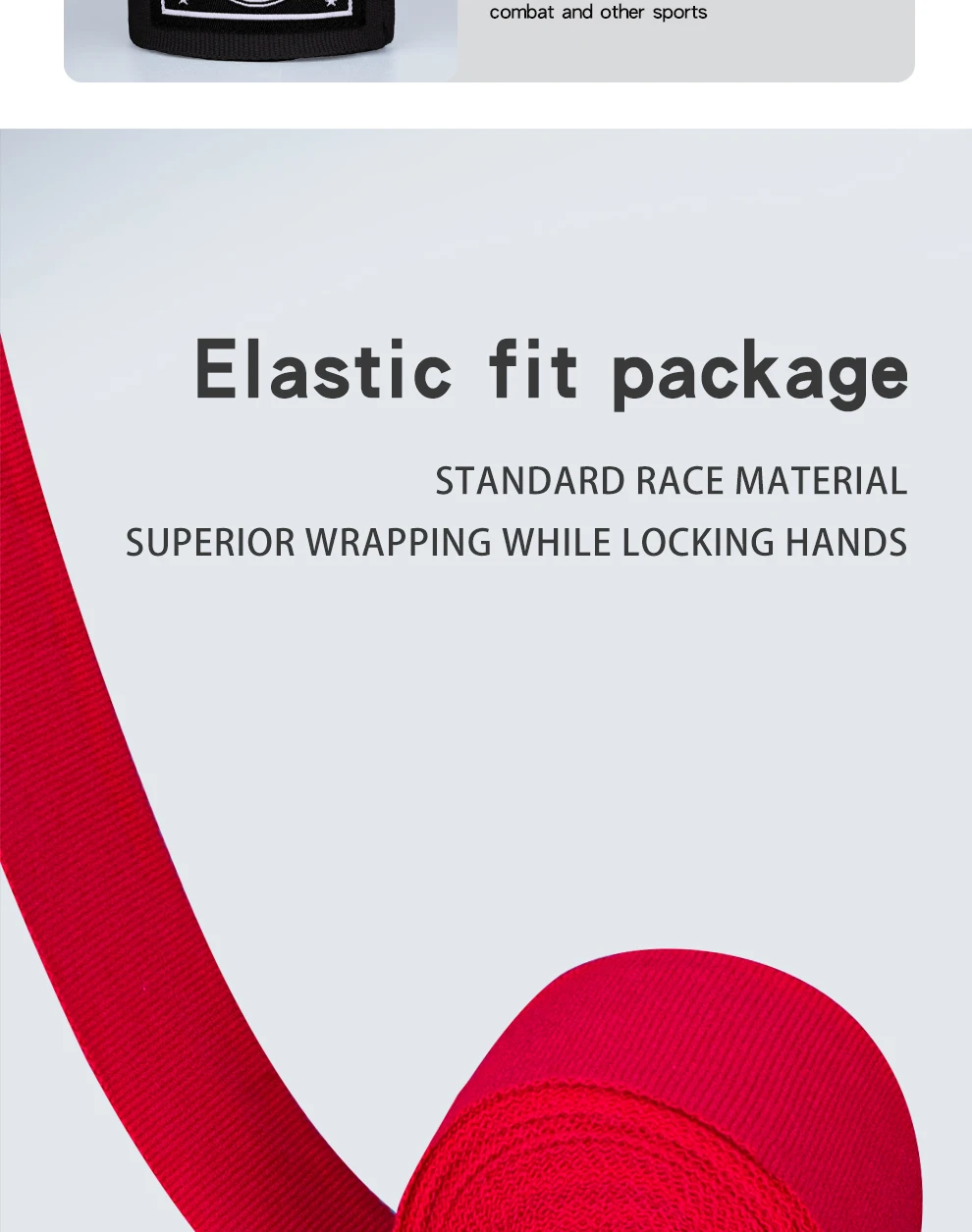 2 Stück 1,5/3/5 m Boxhandschuhe, elastische Boxhandbandagen, atmungsaktive Muay-Thai-Handbandage für Kickboxen, Muay Thai und MMA – Detail 4