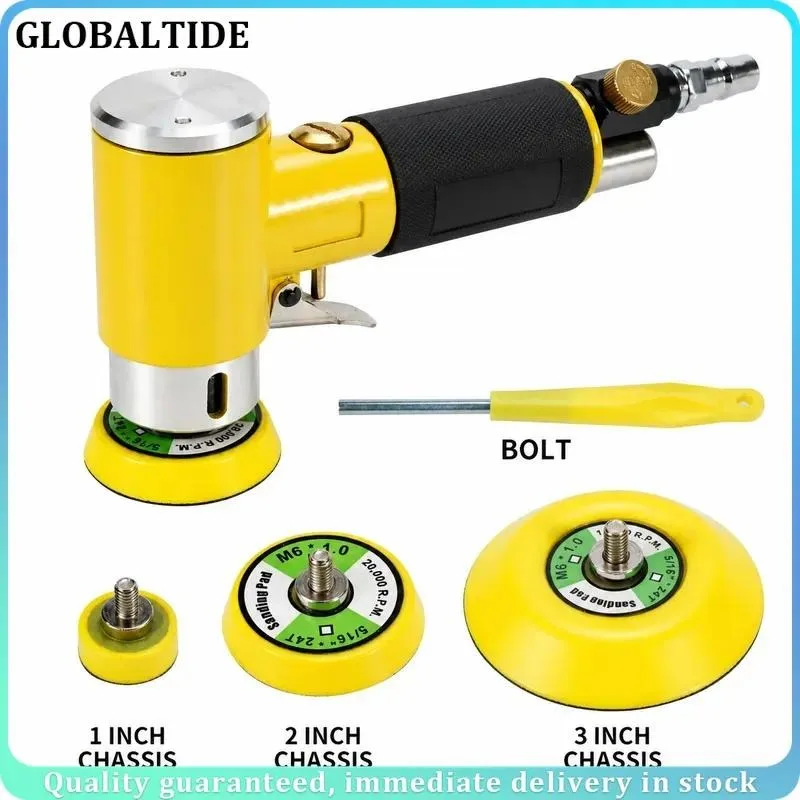 Mini Pneumatic Air Sander 1 2 3 Inch Grinding Machine Set Car Polishing High Speed Air Powered Polisher Tool
