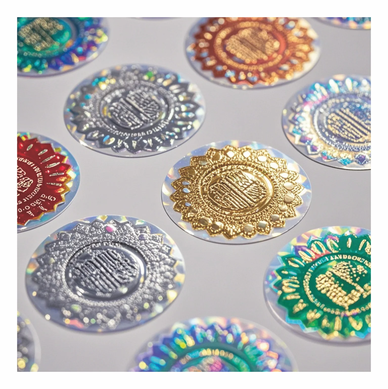 Hot Selling Security Hot Stamping Paper Hologram Sticker Halo Graphic Security Sticker With CE Certificate