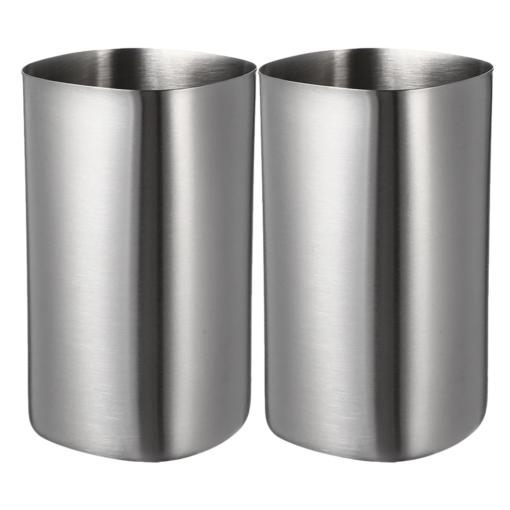 

2 Pcs Stainless Steel Water Cup Coffee Mug Insulated Metal Drinking Glasses Travel
