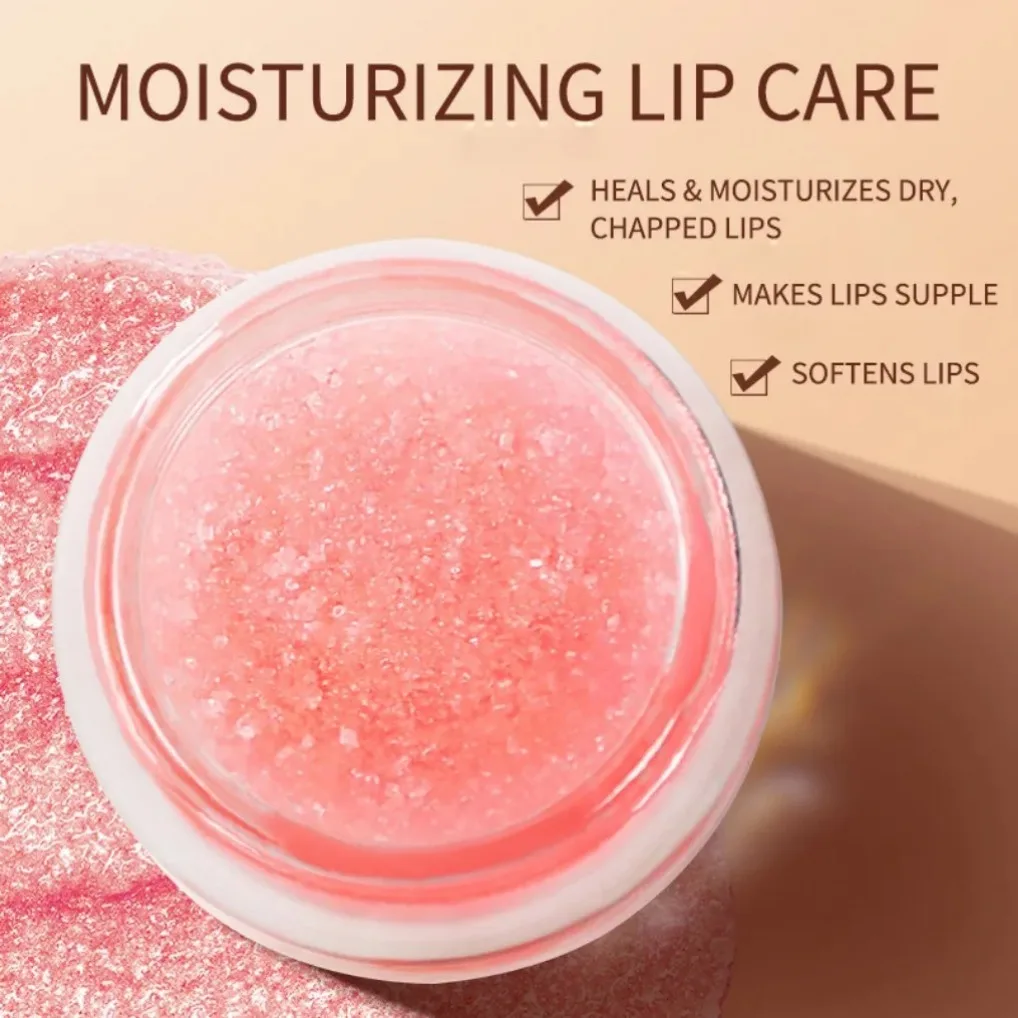 Strawberry Lip Care Scrub Lips Balm Private Label Exfoliating Moisturizing Nourish Repair Cleft Fine Lines Smooth Skin Care