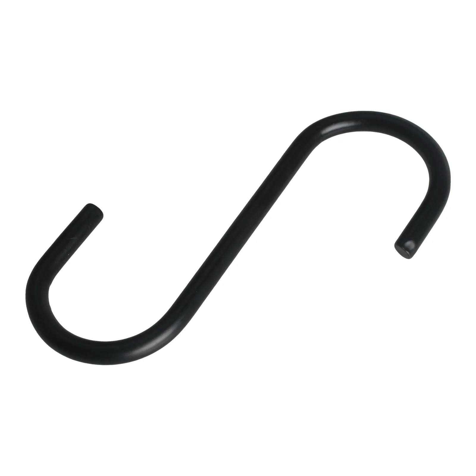 الثقيلة S-شكل السنانير السوداء لتعليق المقالي ، الأواني ، النباتات ، المناشف ، المطبخ ، جدار تخزين الرف ، شماعات ، 3.7 "، 2 قطعة