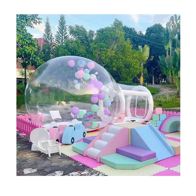 Casa de burbujas inflable comercial de PVC, tienda de burbujas, Castillo de salto, fiesta con soplador para Globo, 3m