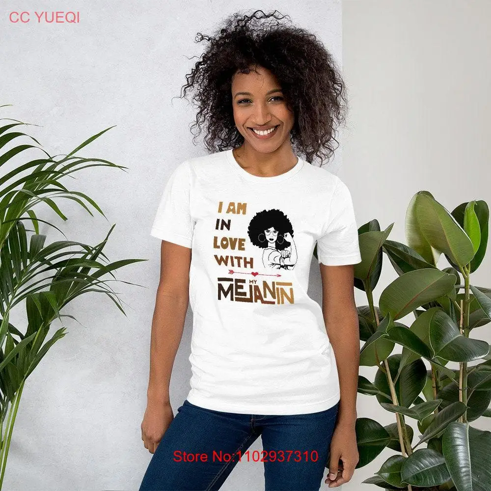 Футболка Melanin Feel Good Love for Him or Her Them I Am In With My с длинными или короткими рукавами